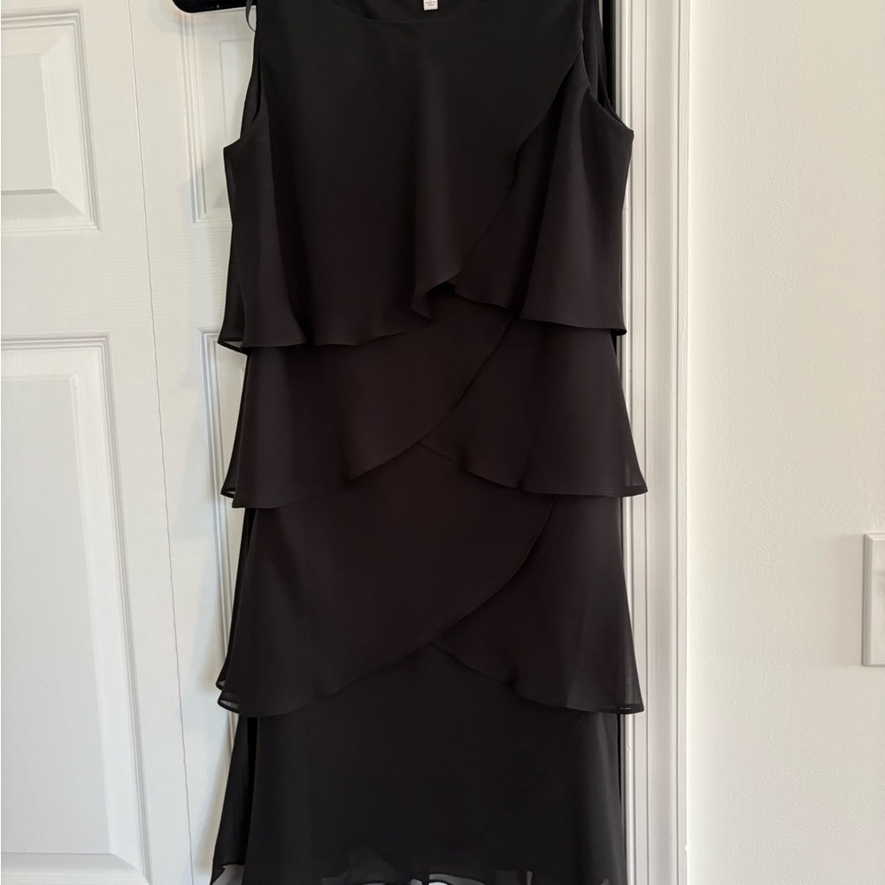 Elegant Black Layered Dress